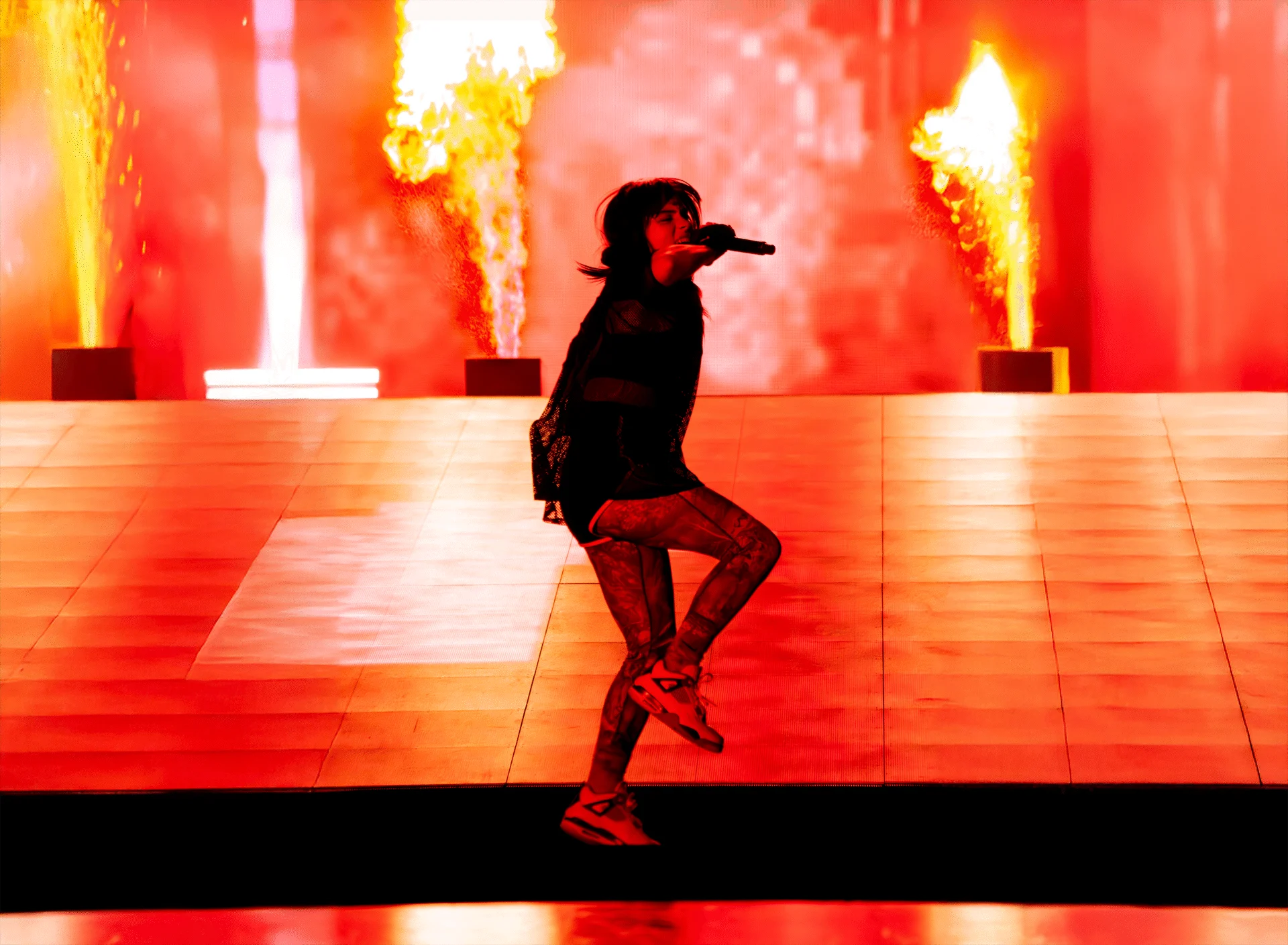 Billie Eilish Rock En Seine - capture mouvement rapide photographie concert autofocus