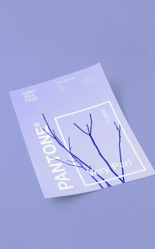 Design graphique imprimé – Papier Pantone par Anthony Carrel Visuel de papier Pantone illustrant les services de design graphique imprimé proposés par Anthony Carrel